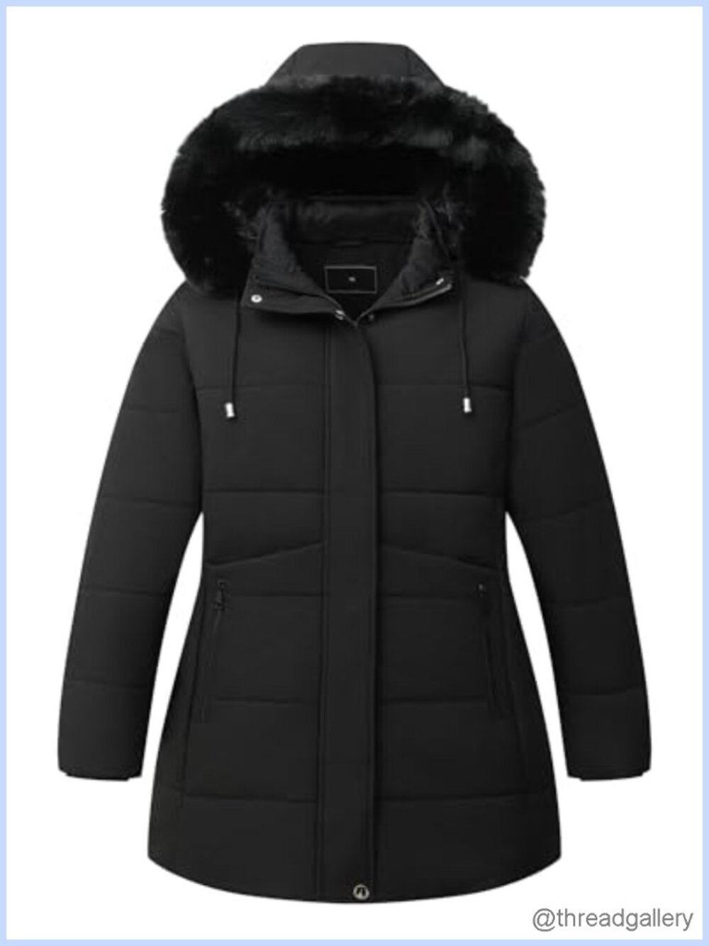 Women's Plus Size Winter Parka Quilted Down Coat Waterproof Hooded